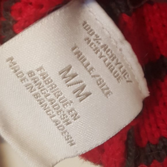 [SUZY SHIER] Red Striped Crop-Top Sweater - Picture 6 of 6